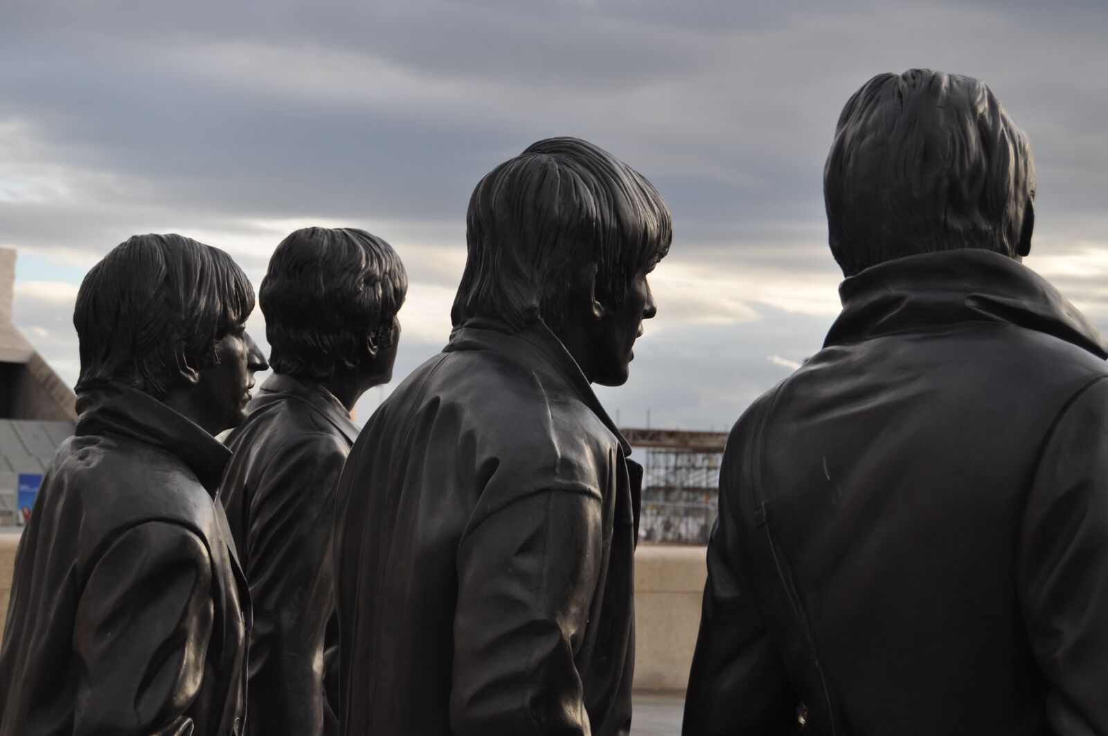 Nikon D5000 sample photo. Statue, liverpool, beatles photography