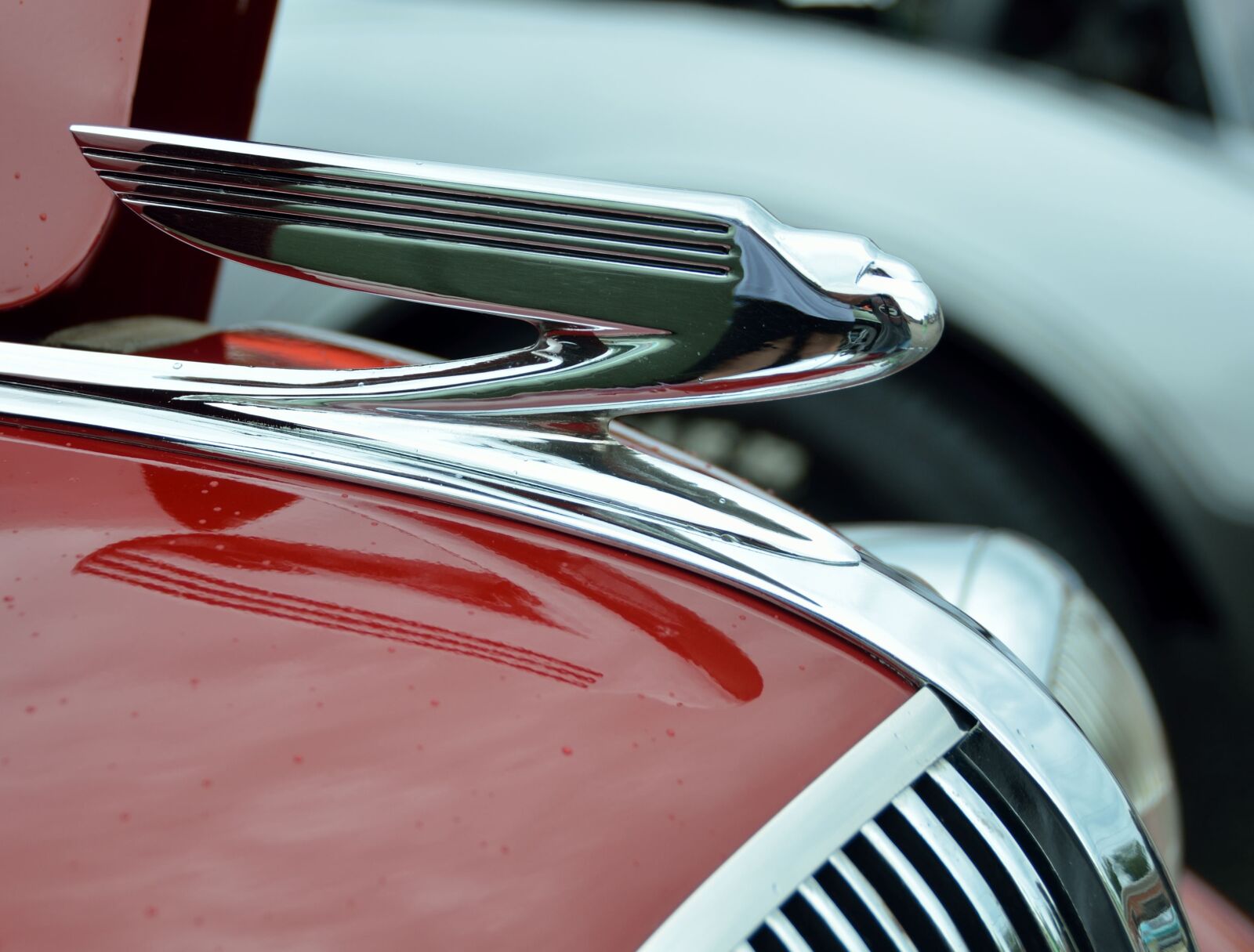 Nikon D7000 sample photo. Vintage, hood ornament, car photography