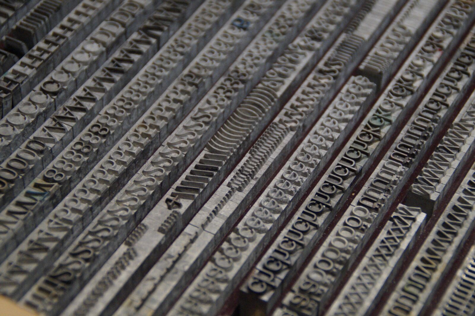 Sony SLT-A58 sample photo. Alphabet, letters, composing room photography