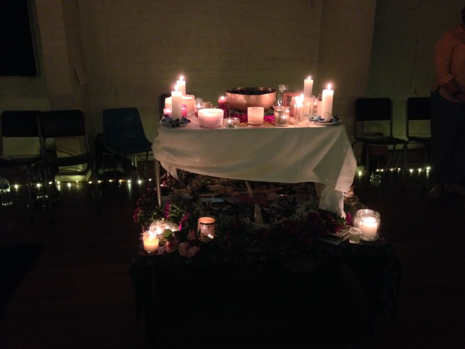 Apple iPhone 5 sample photo. Altar, candles, meditation, ritual photography