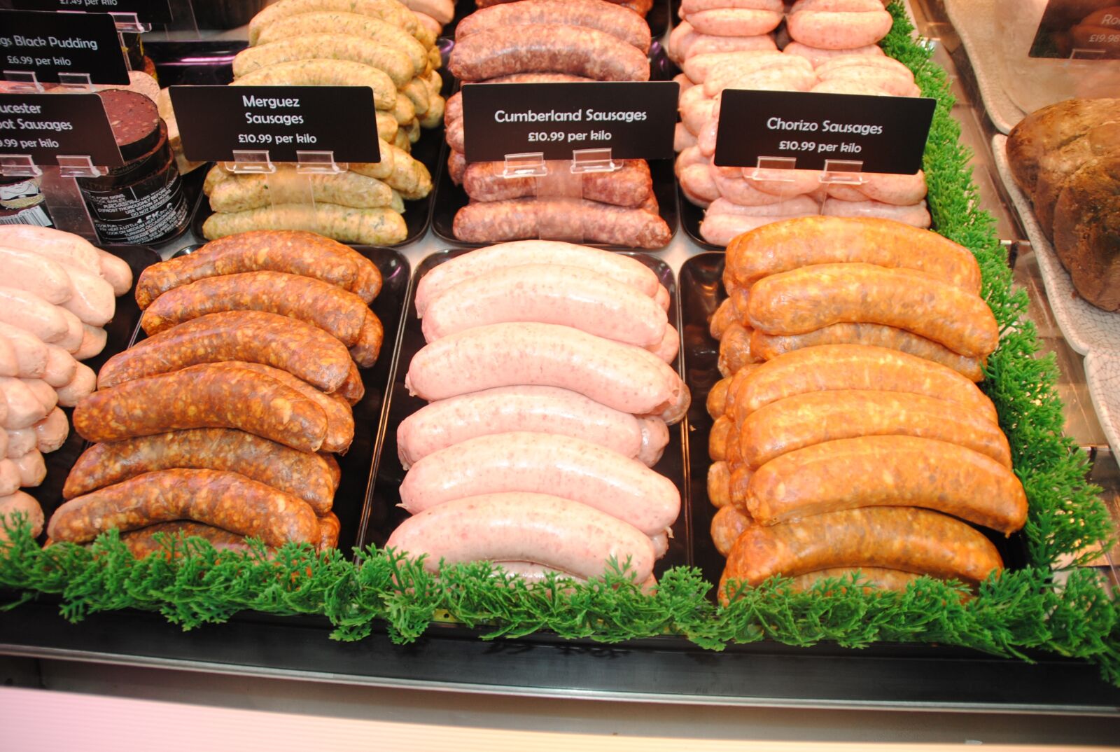 Nikon D3000 sample photo. Sausages, linton, scottish photography