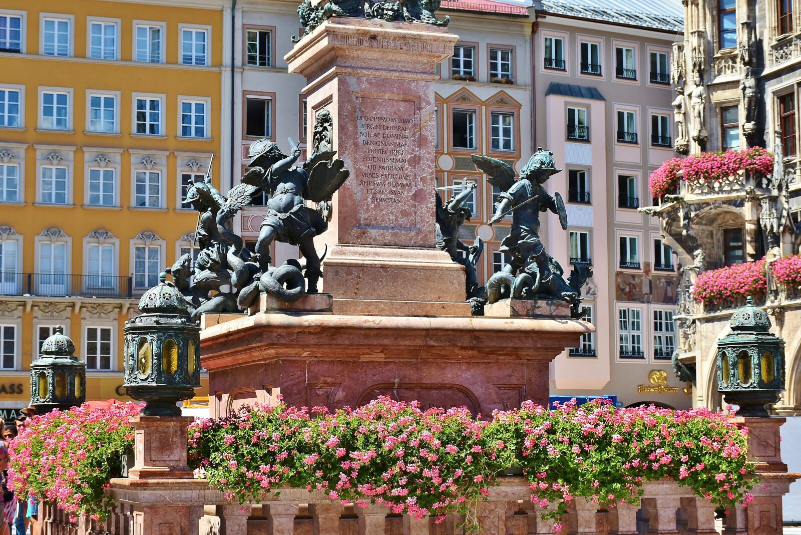 Nikon D7200 sample photo. Marienplatz, munich, marian column photography
