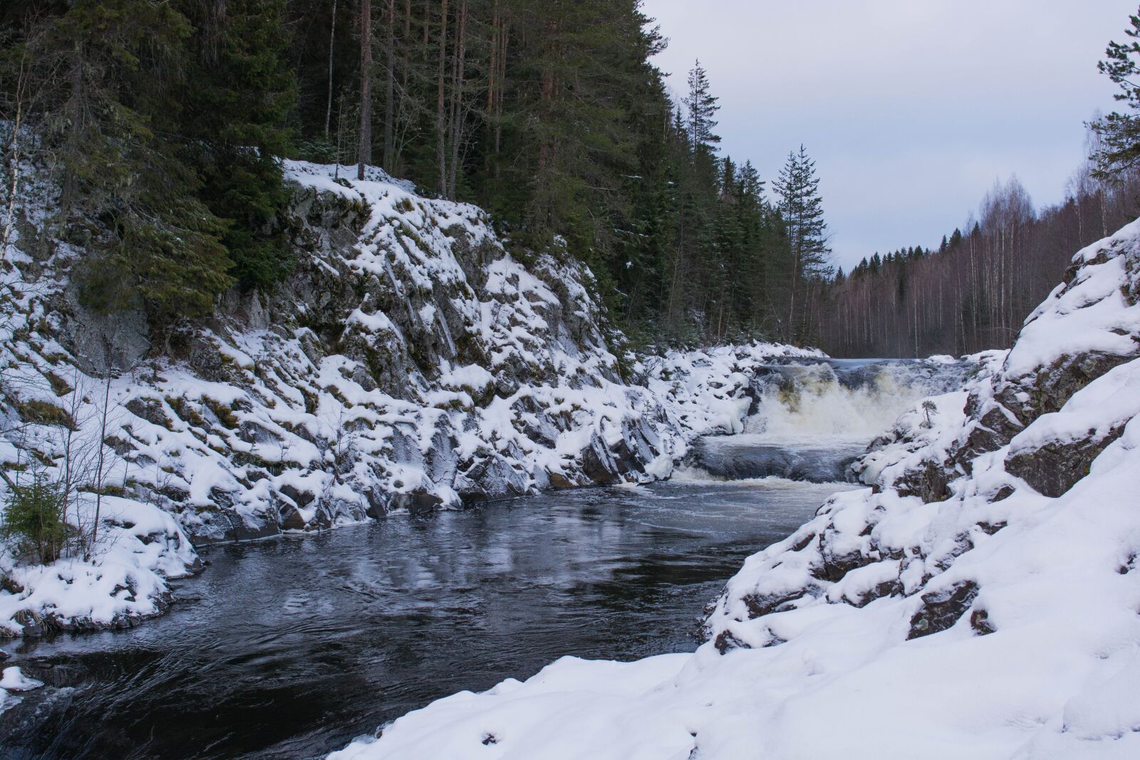Nikon D7100 sample photo. Waterfall, river, karelia photography