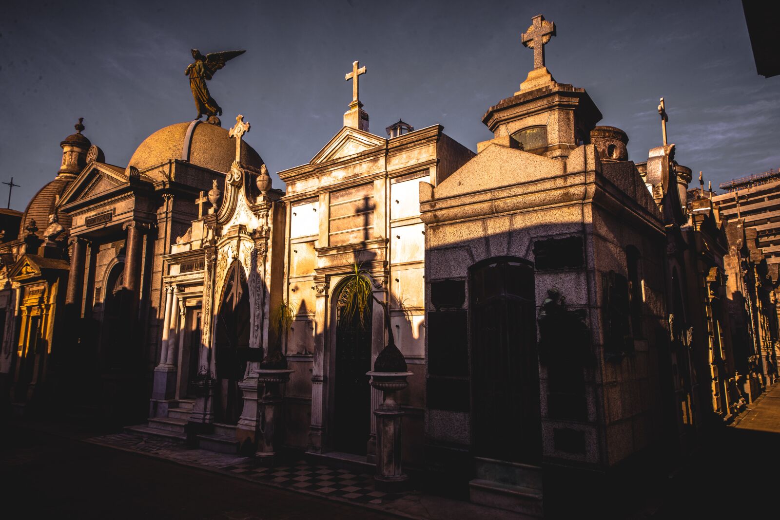 Nikon D610 sample photo. Recoleta, cemetery, mausoleum photography