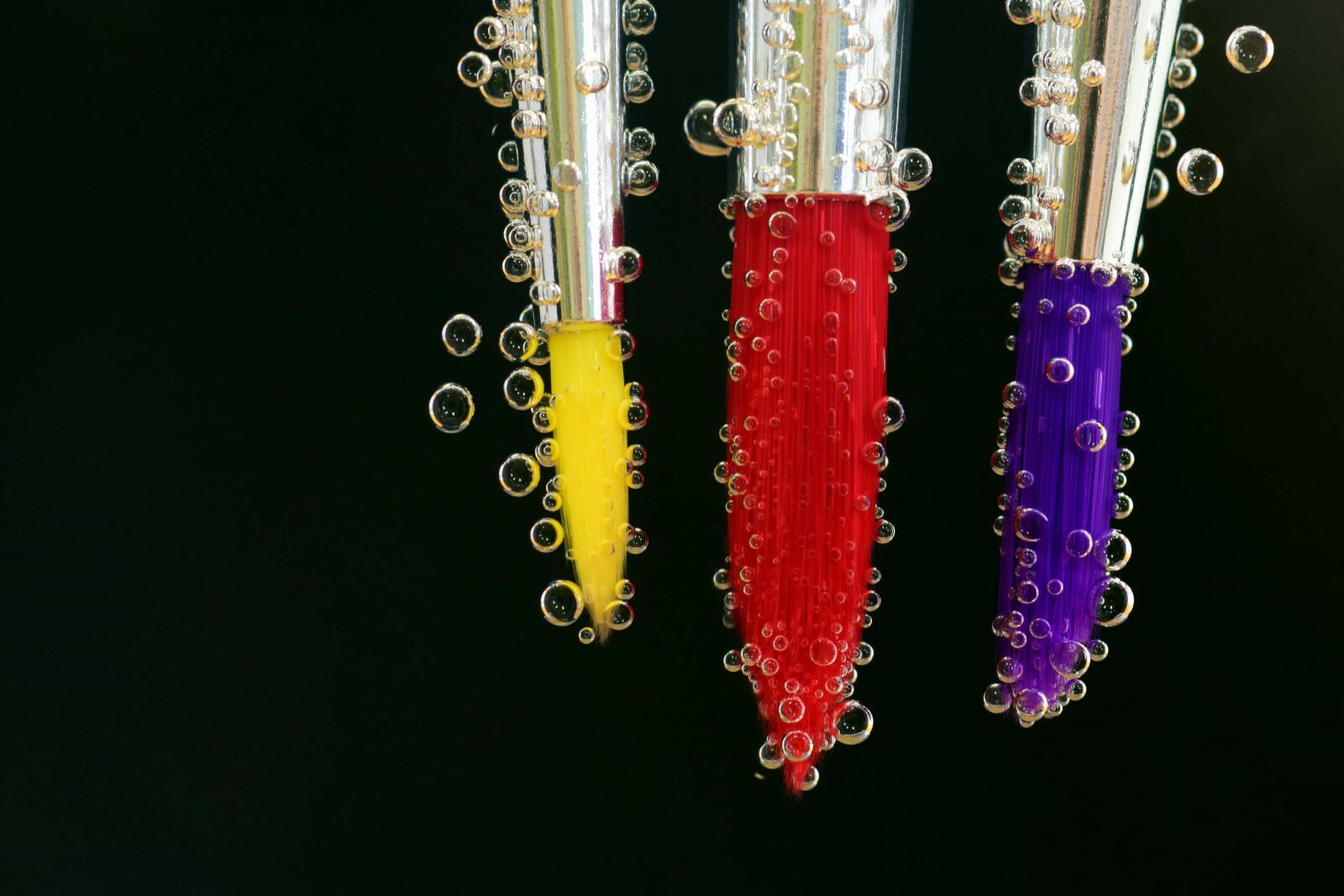 Nikon D3300 sample photo. Colorful, paintbrush, liquid, decoration photography