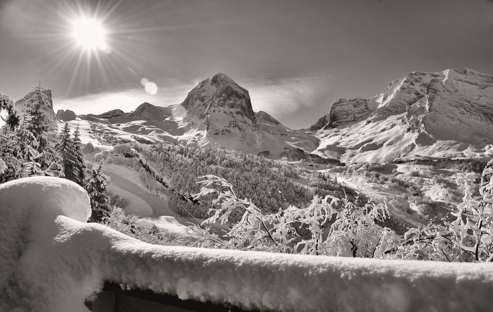 Nikon D700 sample photo. Mountain, snow, winter photography