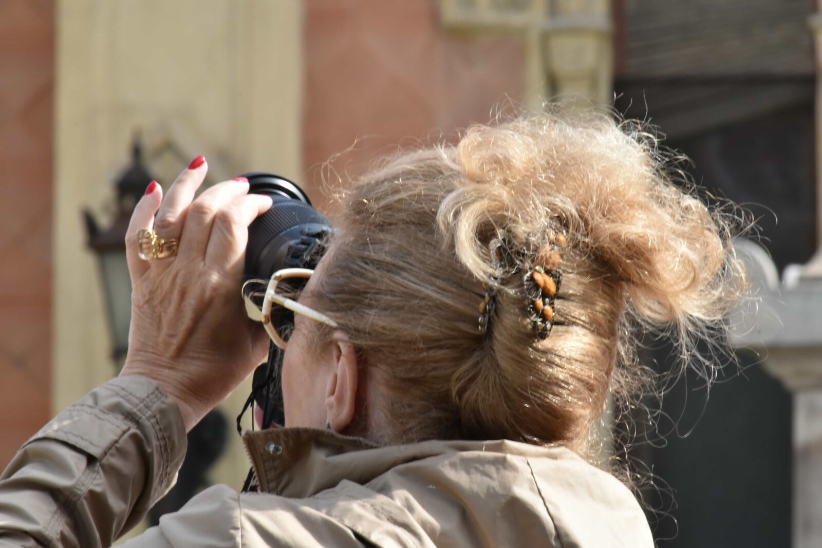 Nikon D5500 sample photo. Camera, eyeglasses, hairstyle, hand photography
