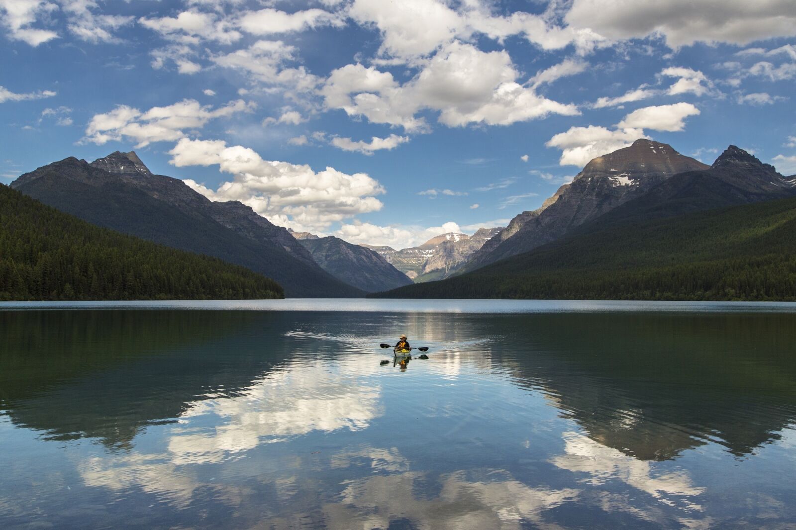 Canon EF 24-105mm F4L IS USM sample photo. Lake mcdonald, landscape, kayaking photography