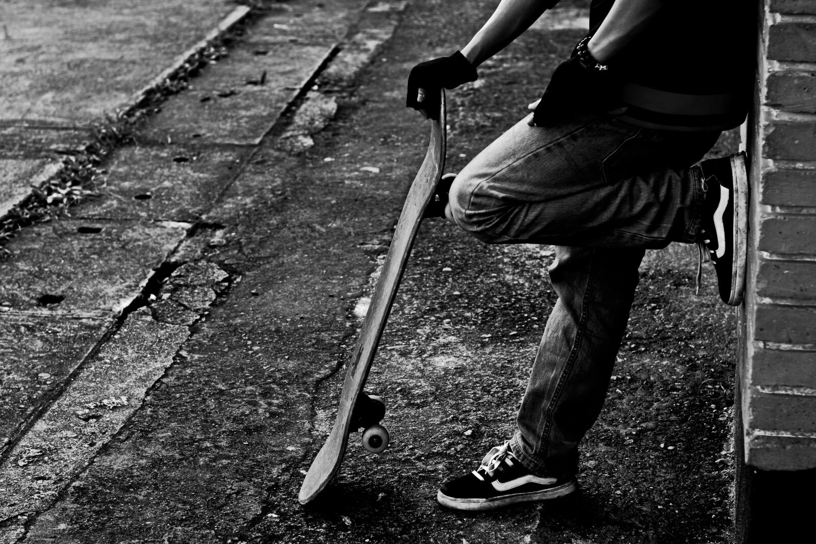 Canon EOS 40D sample photo. Alone, skate, black and photography