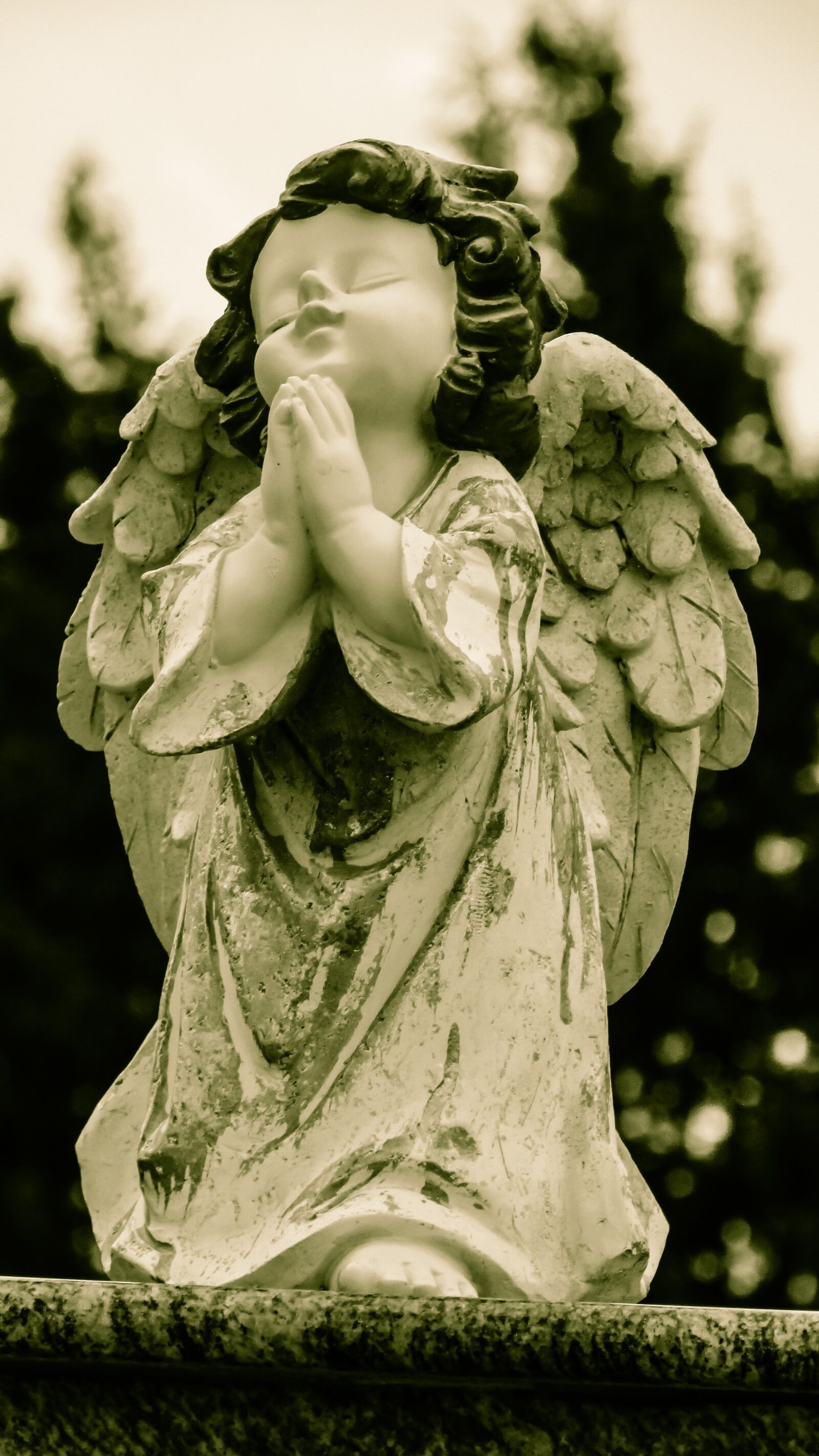 Canon PowerShot SX400 IS sample photo. Angel, praying, religion photography