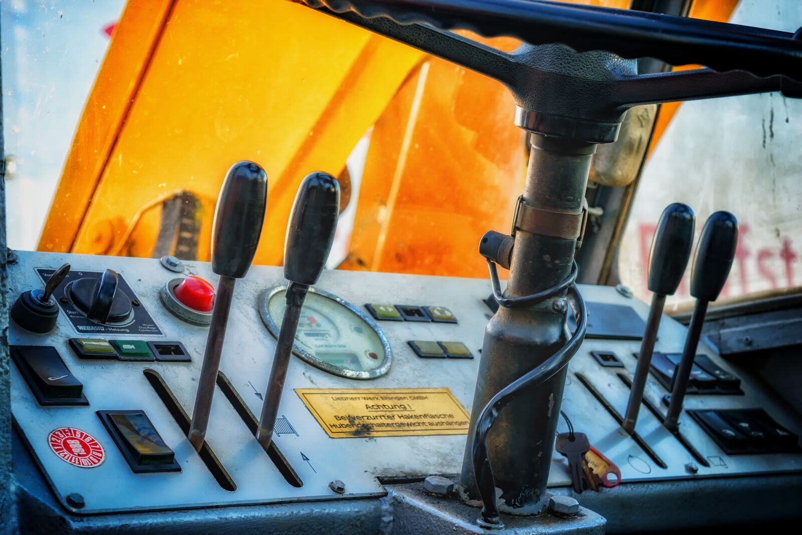 Nikon D3300 sample photo. Steering wheel, lever, dashboard photography