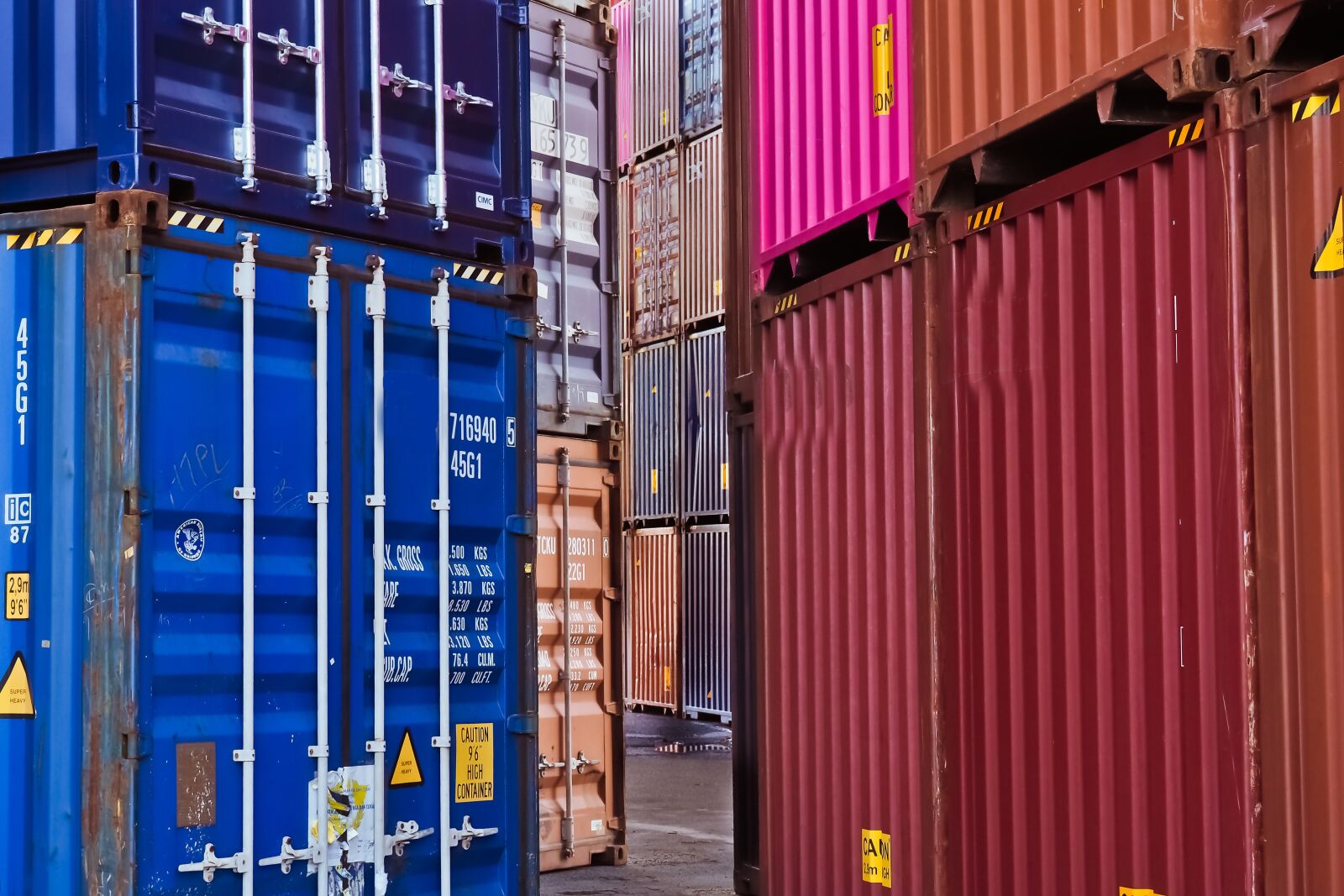Olympus OM-D E-M10 sample photo. Container, container port, port photography