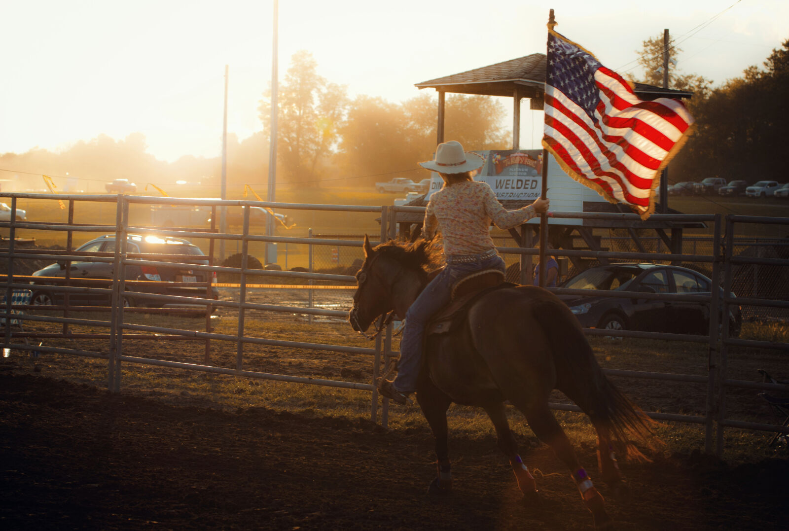 Canon EOS 600D (Rebel EOS T3i / EOS Kiss X5) sample photo. American, flag, country, cowgirl photography