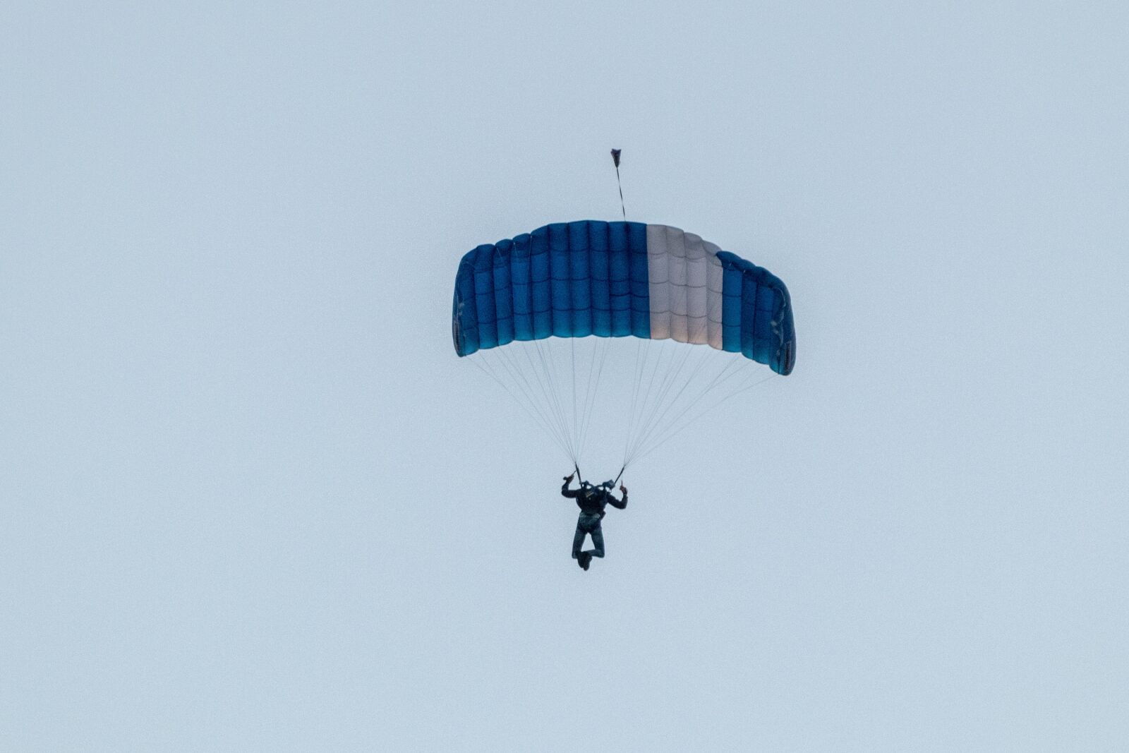 Canon EOS M100 sample photo. Parachutist, parachute, skydiving photography