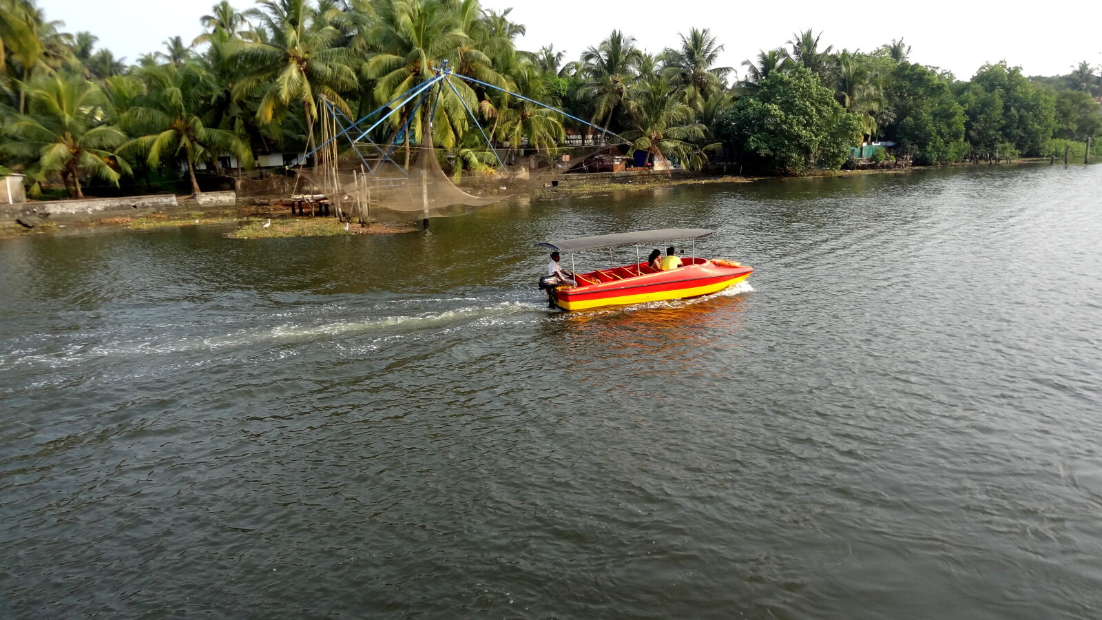 Sony Cyber-shot DSC-HX9V sample photo. Travel, by, motor, boat photography