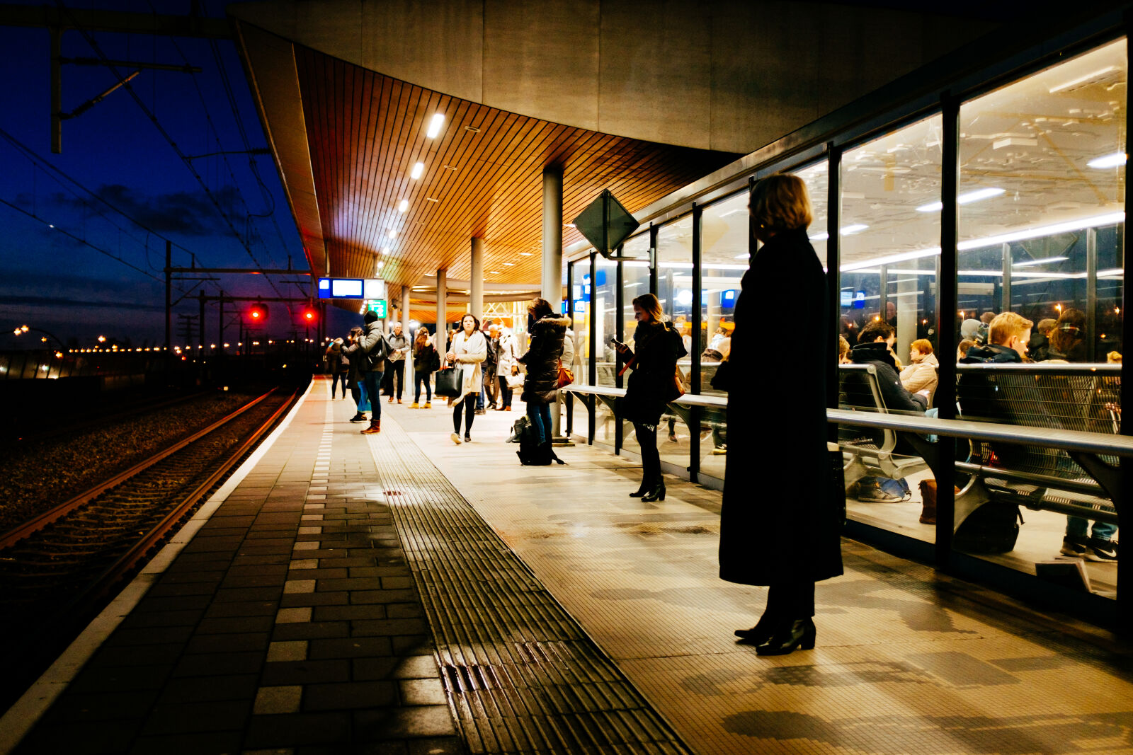 Fujifilm X100T sample photo. Railway photography