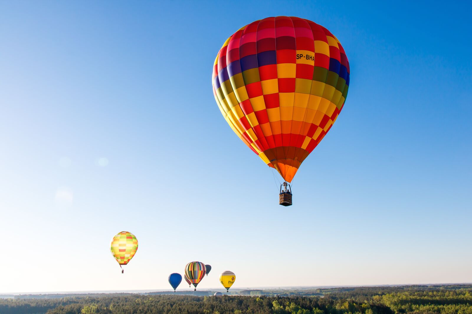 Canon EOS 760D (EOS Rebel T6s / EOS 8000D) sample photo. Balloons, flying, colorful photography