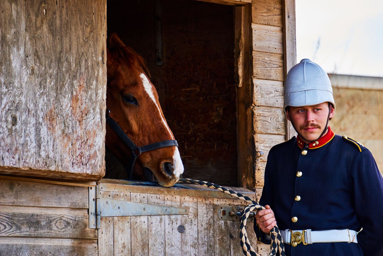 Sony E 55-210mm F4.5-6.3 OSS sample photo. Cavalry, soldier, horse photography