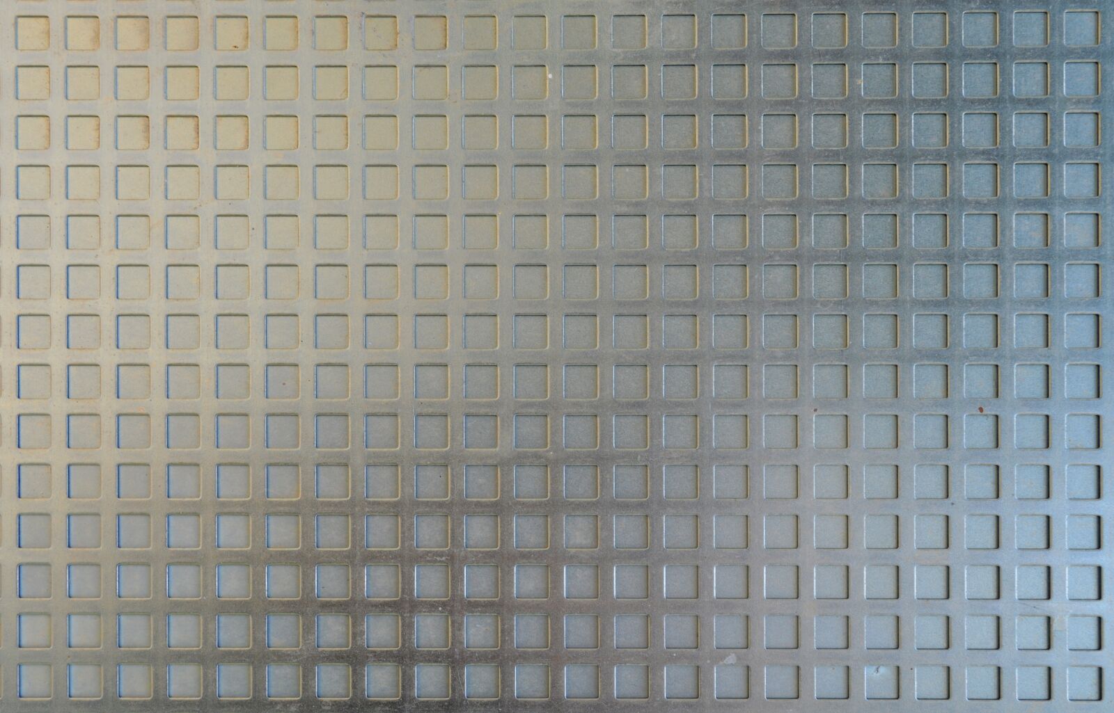 Nikon D3200 sample photo. Zinc sheet, steel grid photography