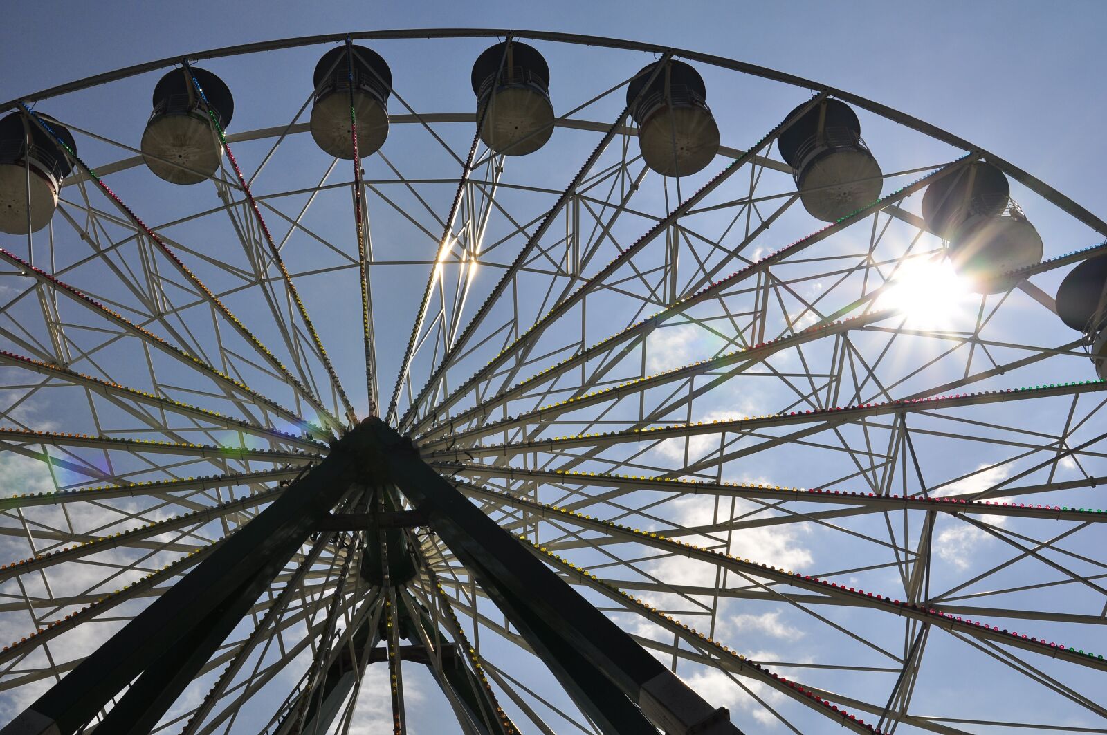 Nikon D90 sample photo. Ferris, wheel, sky photography