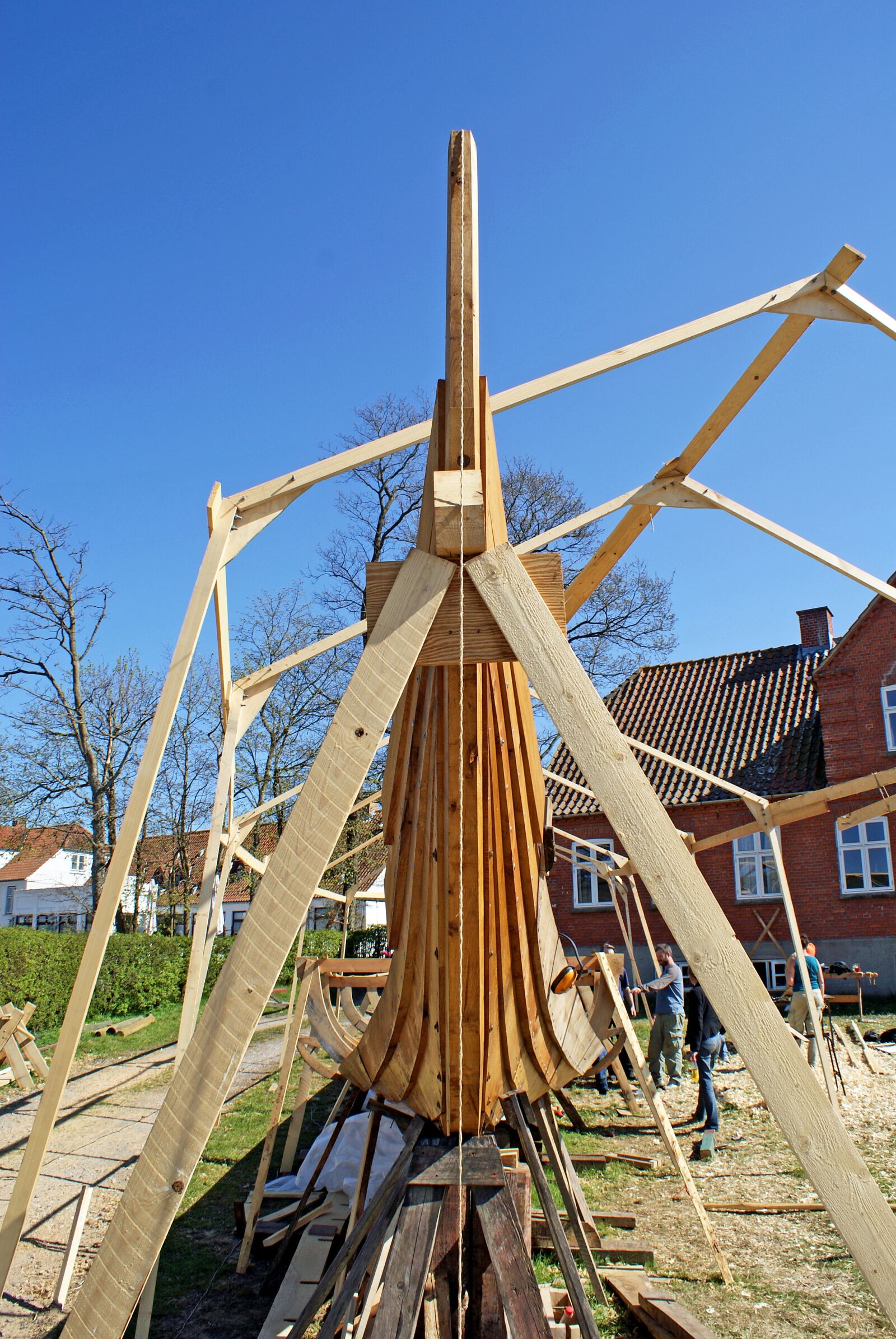 Sony Alpha DSLR-A300 sample photo. Viking ship, shipbuilder, denmark photography