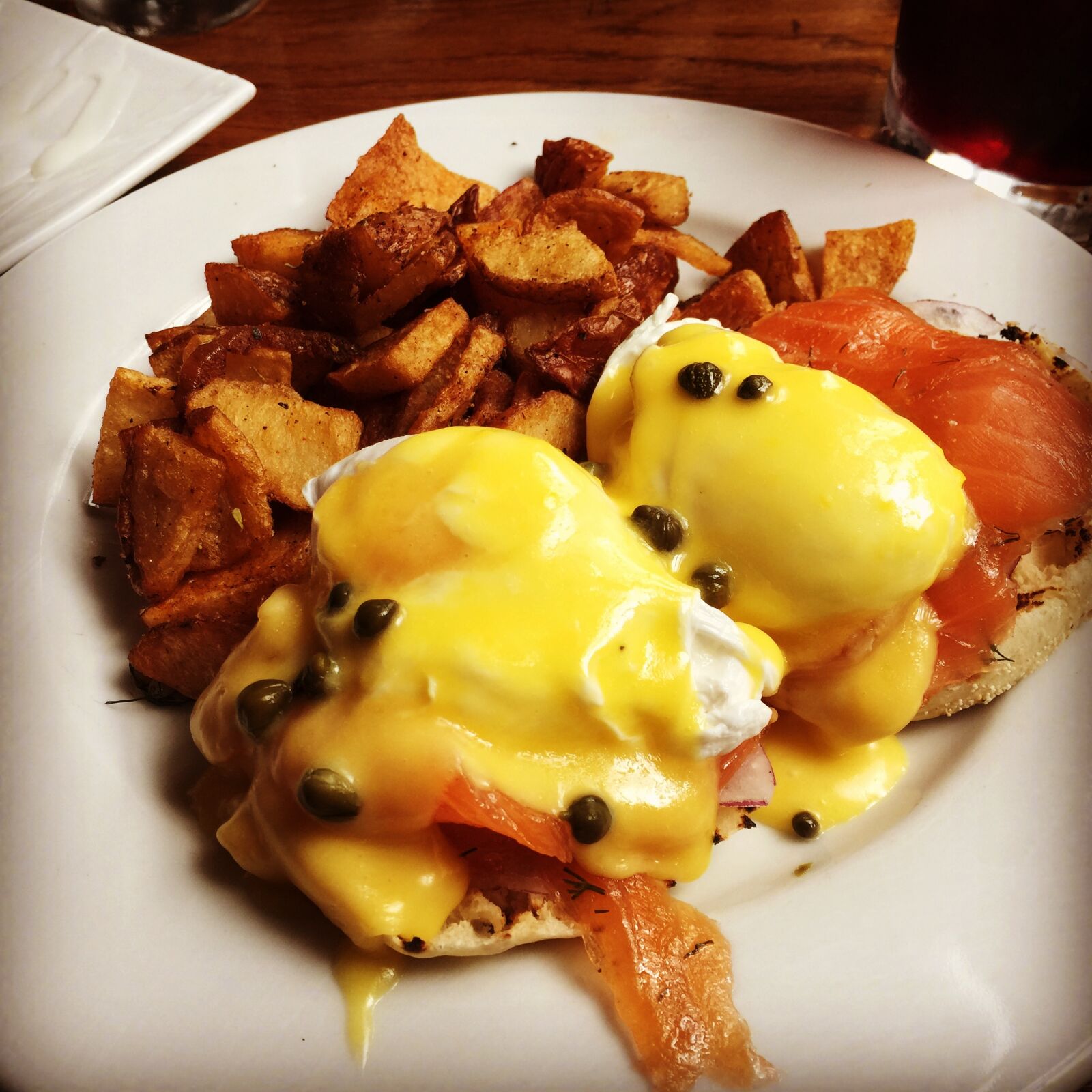iPhone 6 Plus back camera 4.15mm f/2.2 sample photo. Benedict, breakfast, eggs, food photography