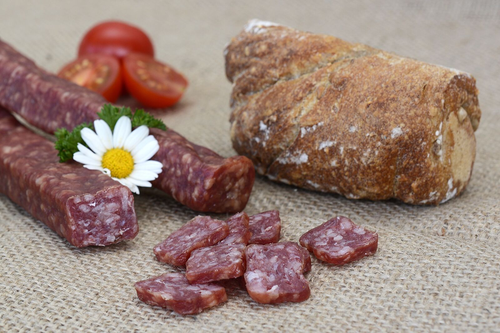 Nikon D7100 sample photo. Landjäger, sausage, sausages photography