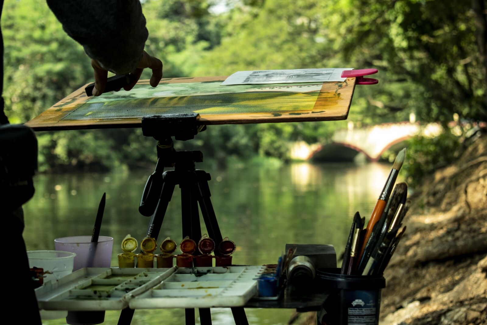 Nikon D5300 sample photo. Colorful, canvas, brush photography