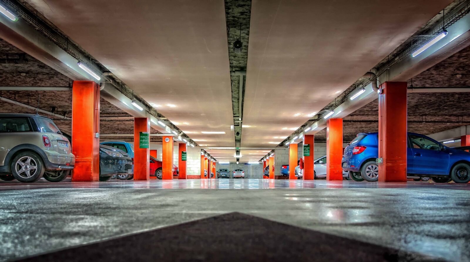 Nikon D3300 sample photo. Underground garage, car, city photography