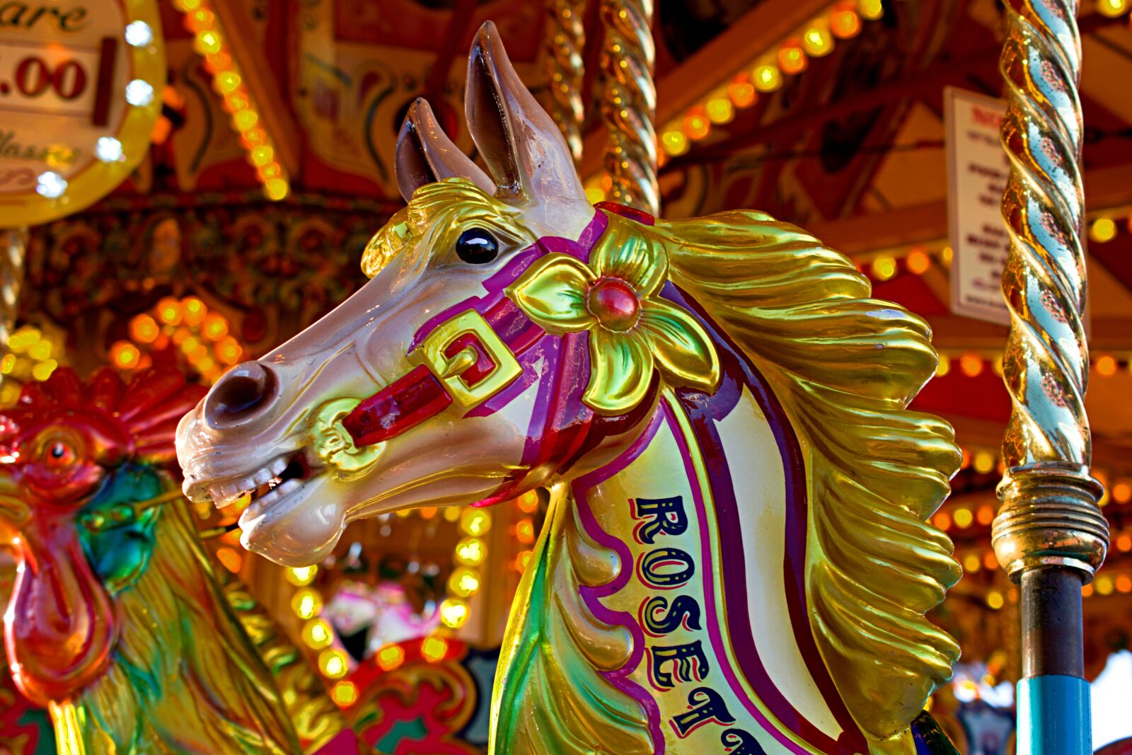 Nikon D3400 sample photo. Carousel ride, funfair, fair photography