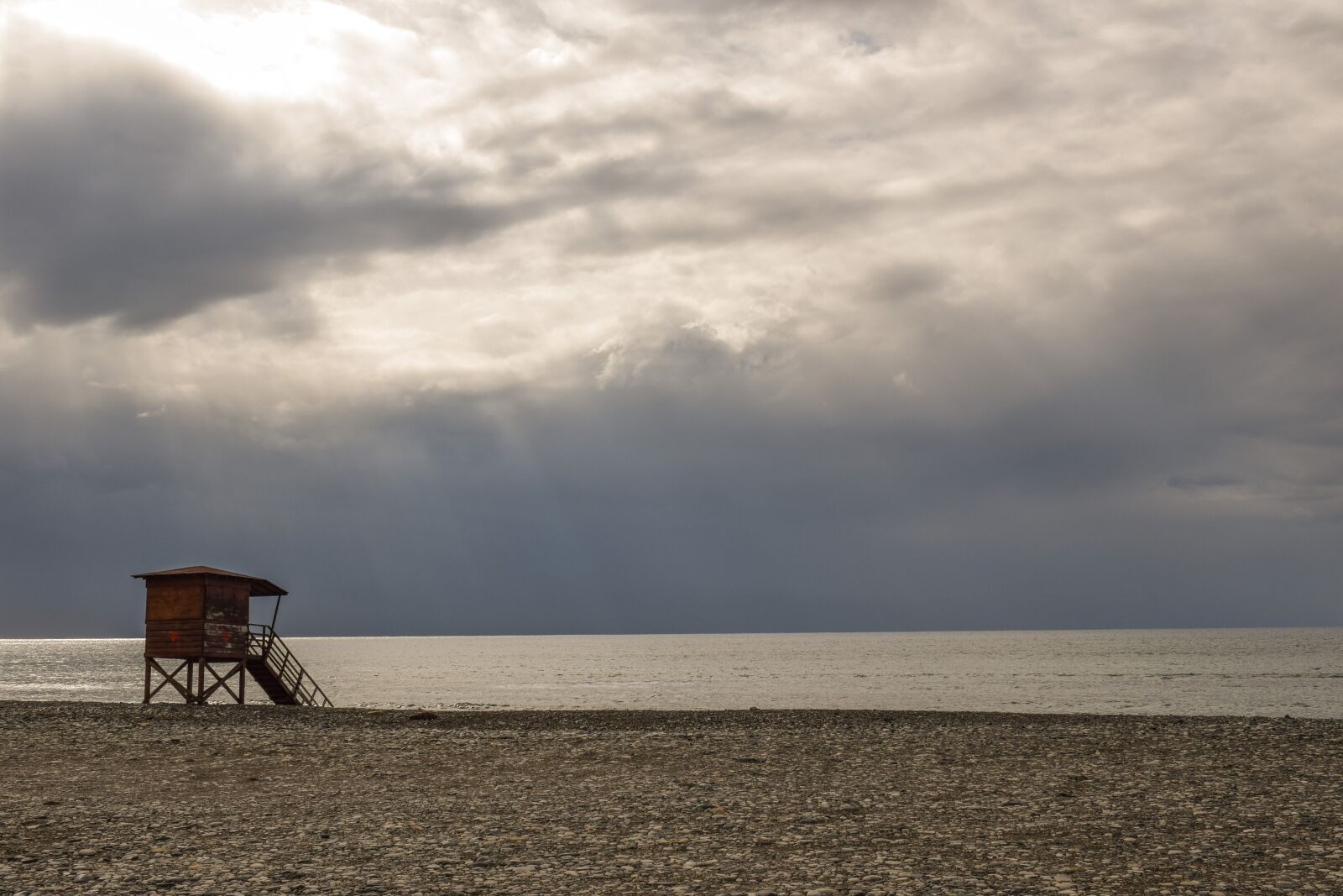 Nikon D3300 sample photo. Lifeguard, tower, beach photography