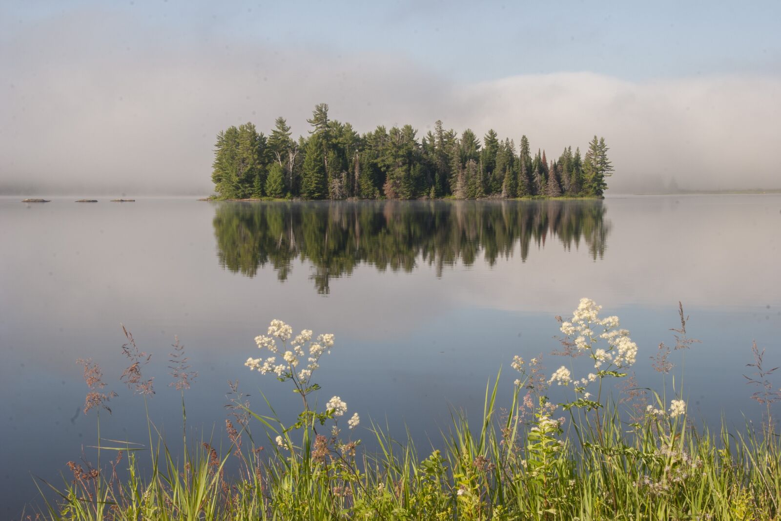 Canon EOS 20D sample photo. Lake, island, summer photography