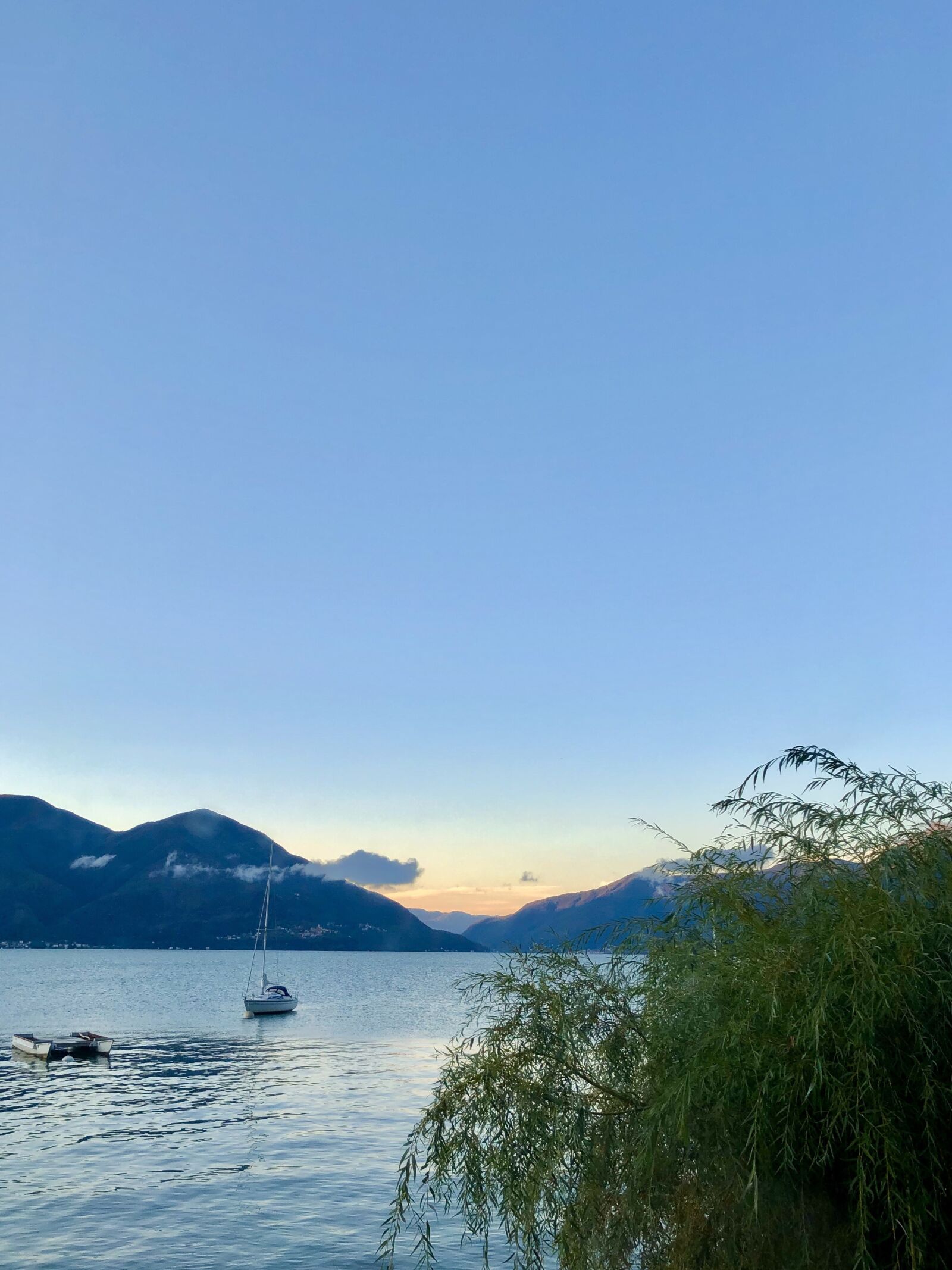 Apple iPhone X + iPhone X back dual camera 4mm f/1.8 sample photo. Ticino, lago maggiore, sunset photography