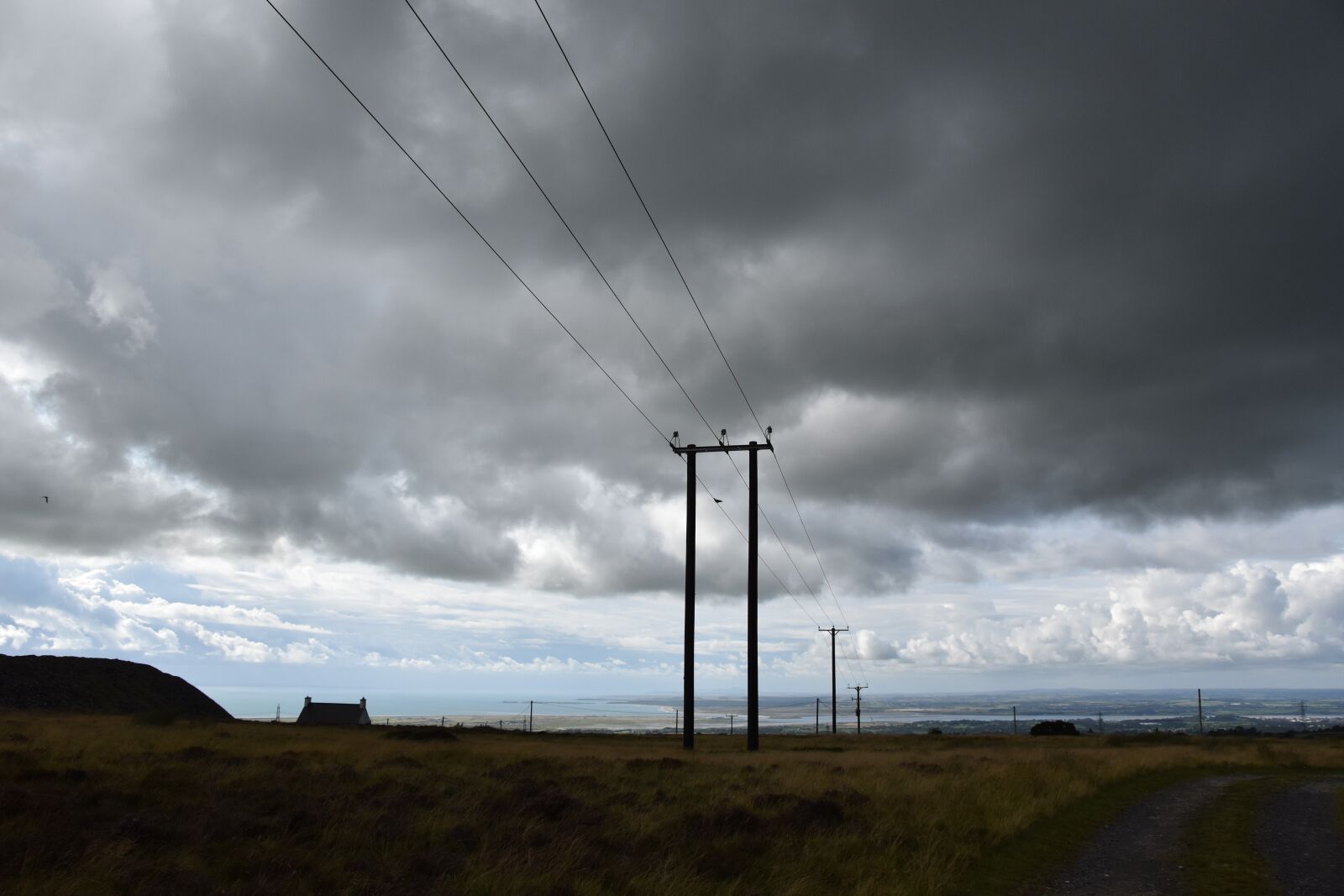 Nikon D5600 sample photo. Moody sky, landscape, wales photography