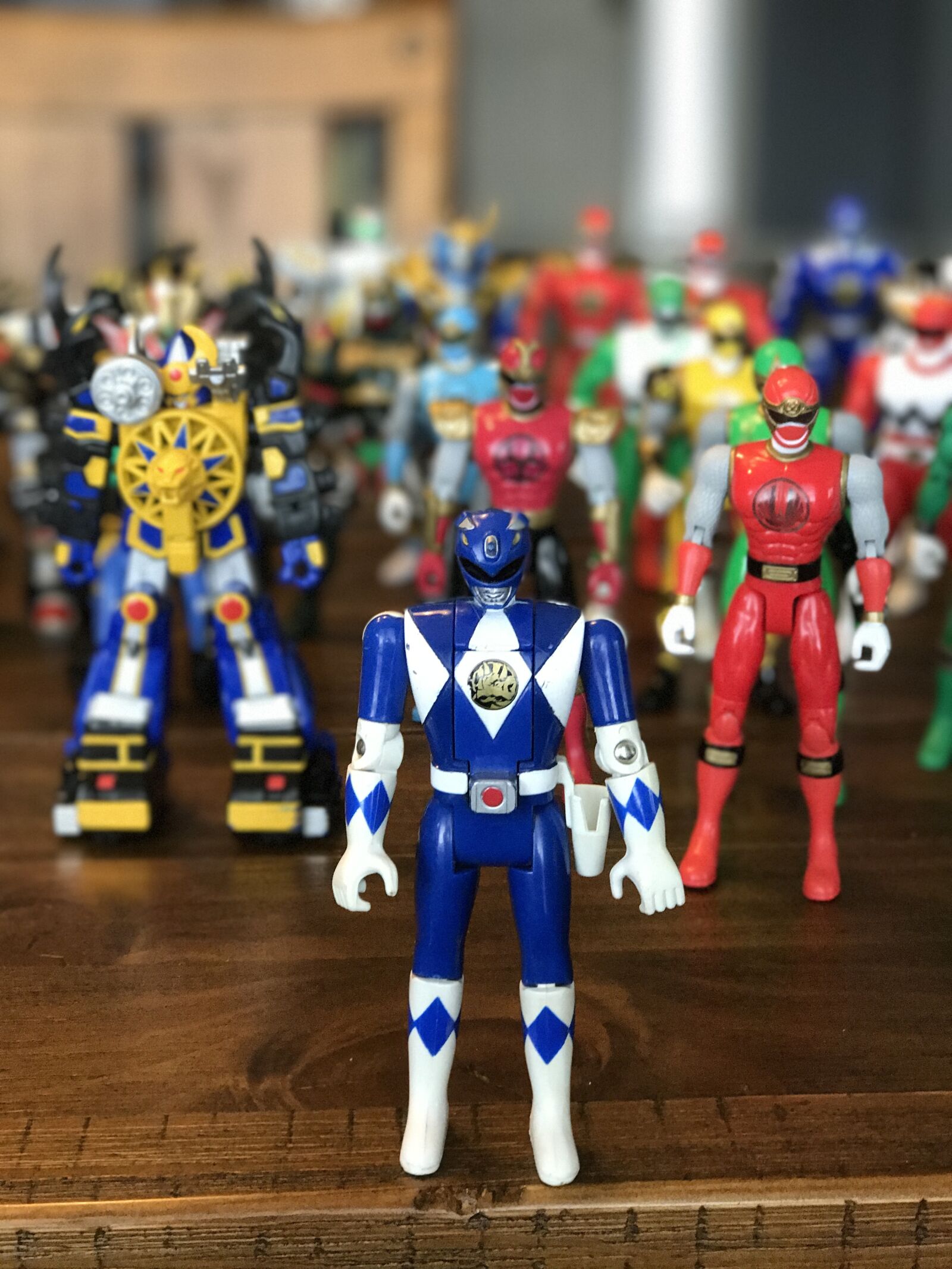 iPhone 7 Plus back iSight Duo camera 6.6mm f/2.8 sample photo. Power, rangers, toys photography