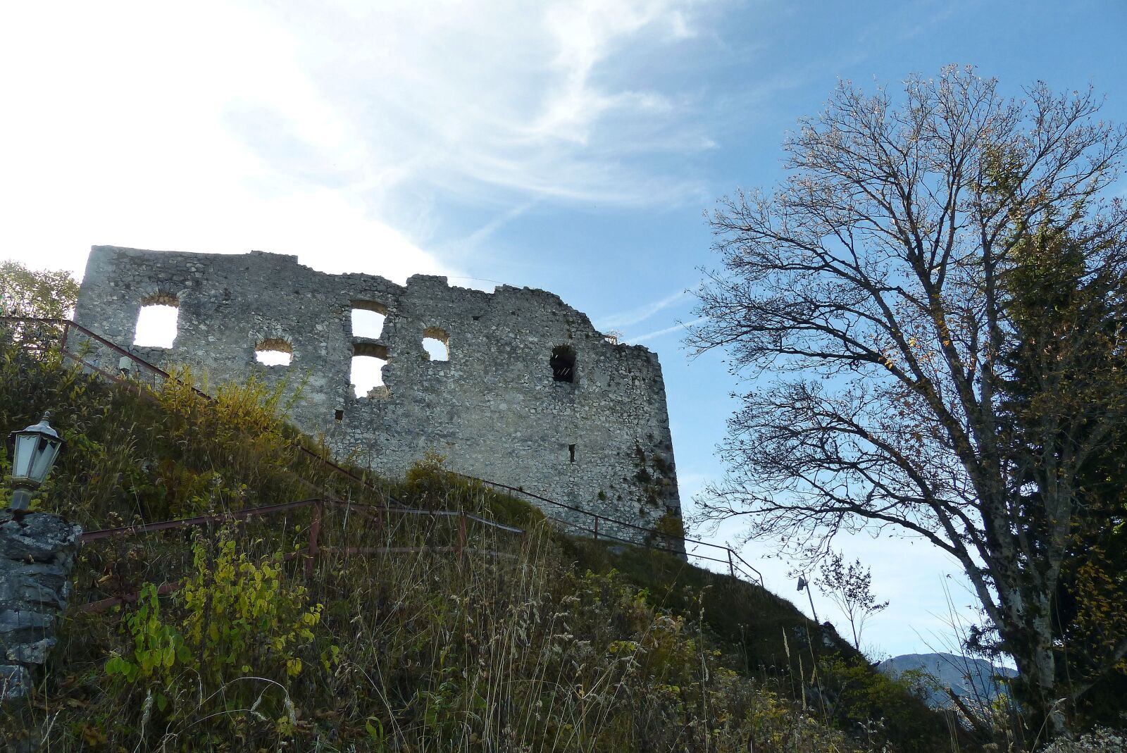 Panasonic Lumix DMC-FZ200 sample photo. Ruin falkenstein, falkenstein, highest photography