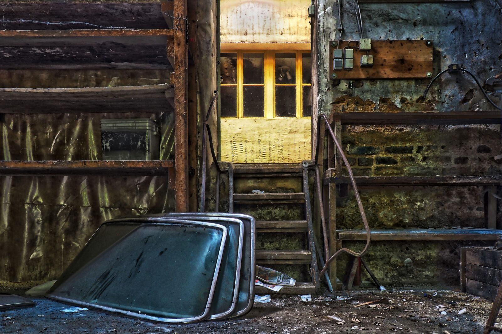 Olympus OM-D E-M10 sample photo. Lost places, workshop, old photography