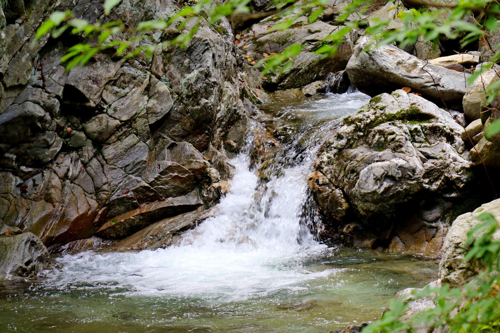 Canon EOS 7D Mark II + Canon EF 24-105mm F4L IS USM sample photo. Waterfall, water, the creek photography