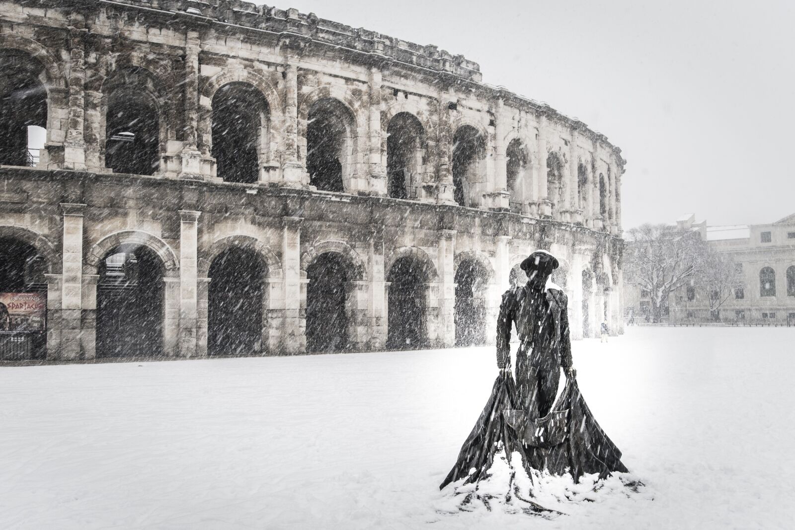 Sony a99 II sample photo. Arenas, snow, city photography