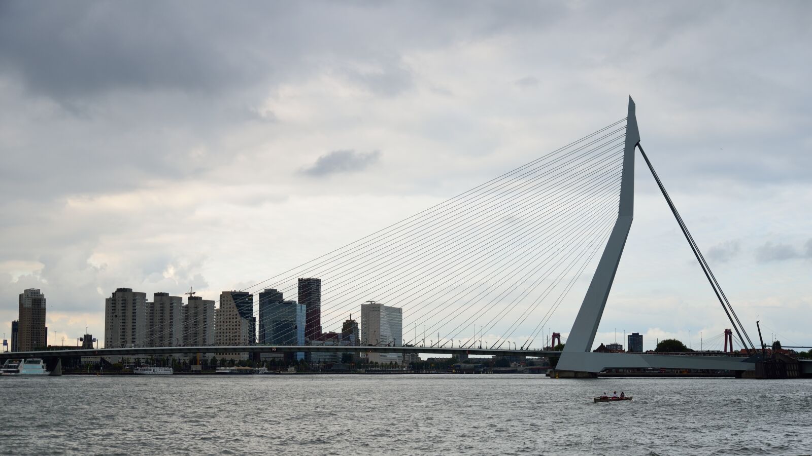 Nikon D610 sample photo. Bridge, rotterdam, modern architecture photography