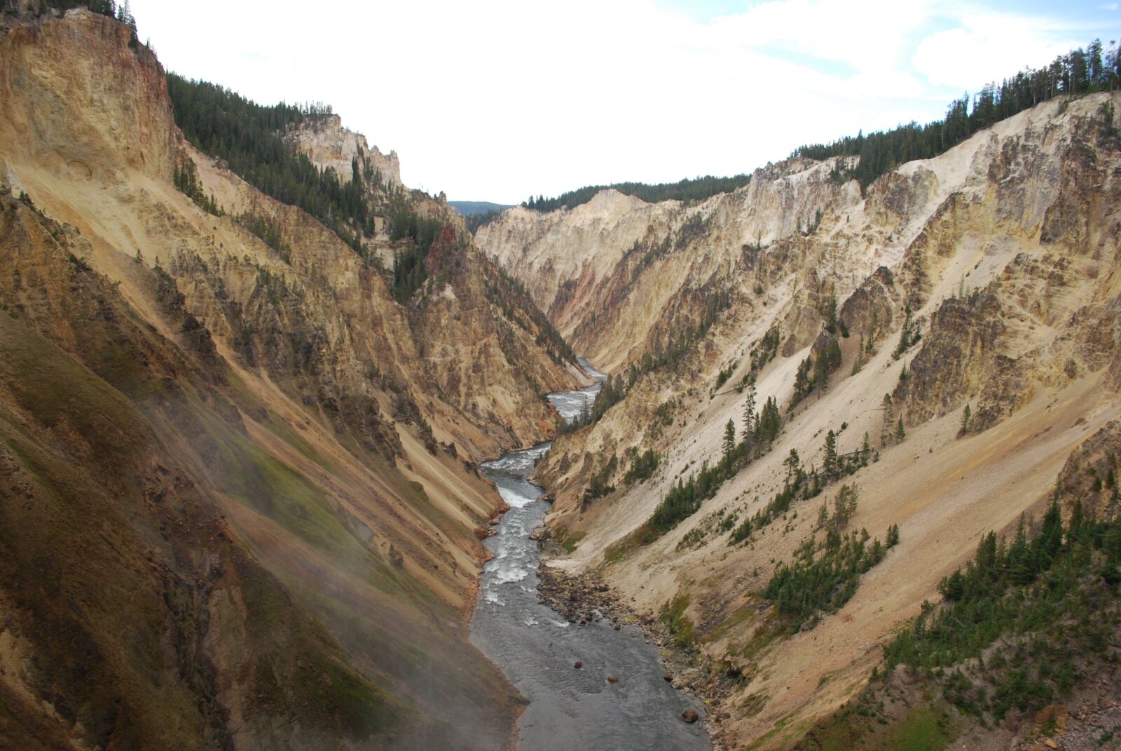 Nikon D60 sample photo. Yellowstone, beautiful landscape, canyon photography
