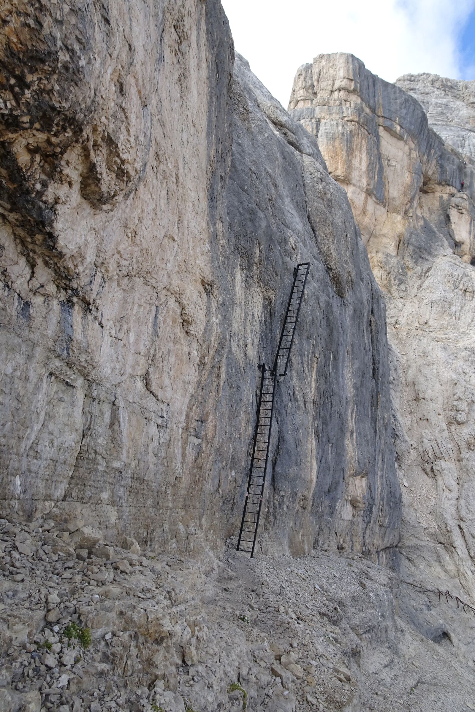 Sony Cyber-shot DSC-HX90V sample photo. Ladders, ferrata, scale photography