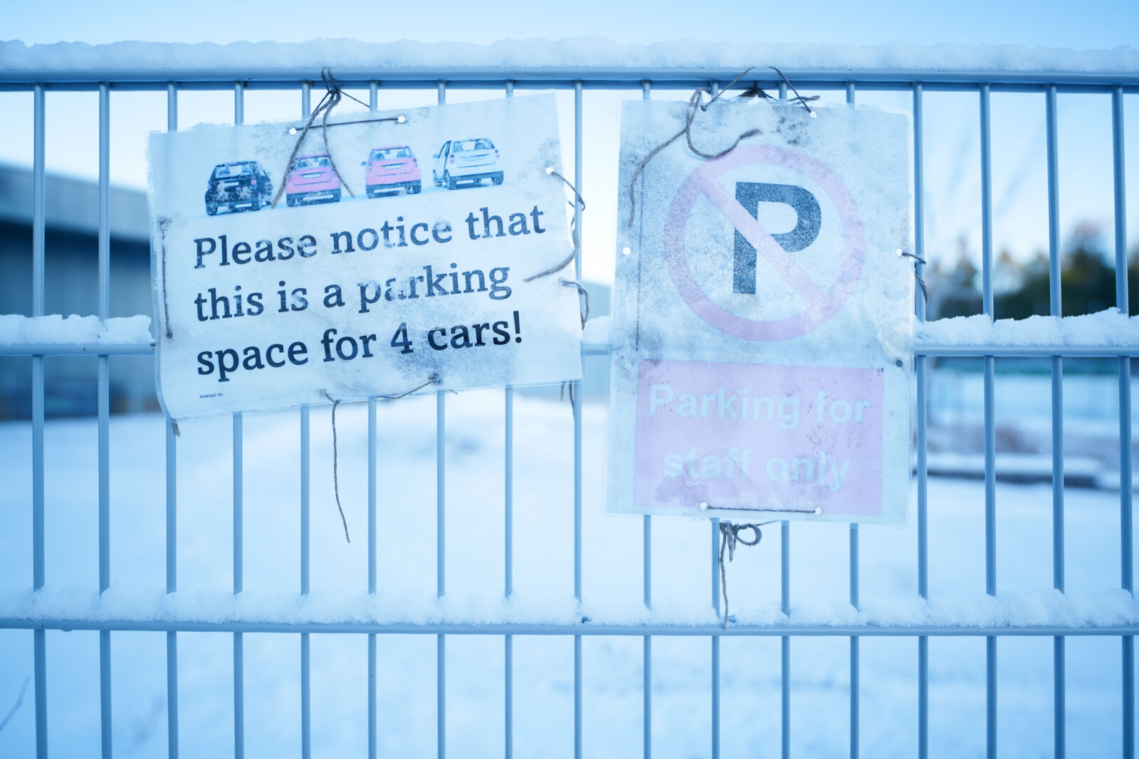Sigma 14mm F1.4 DG DN sample photo. Frozen parking photography