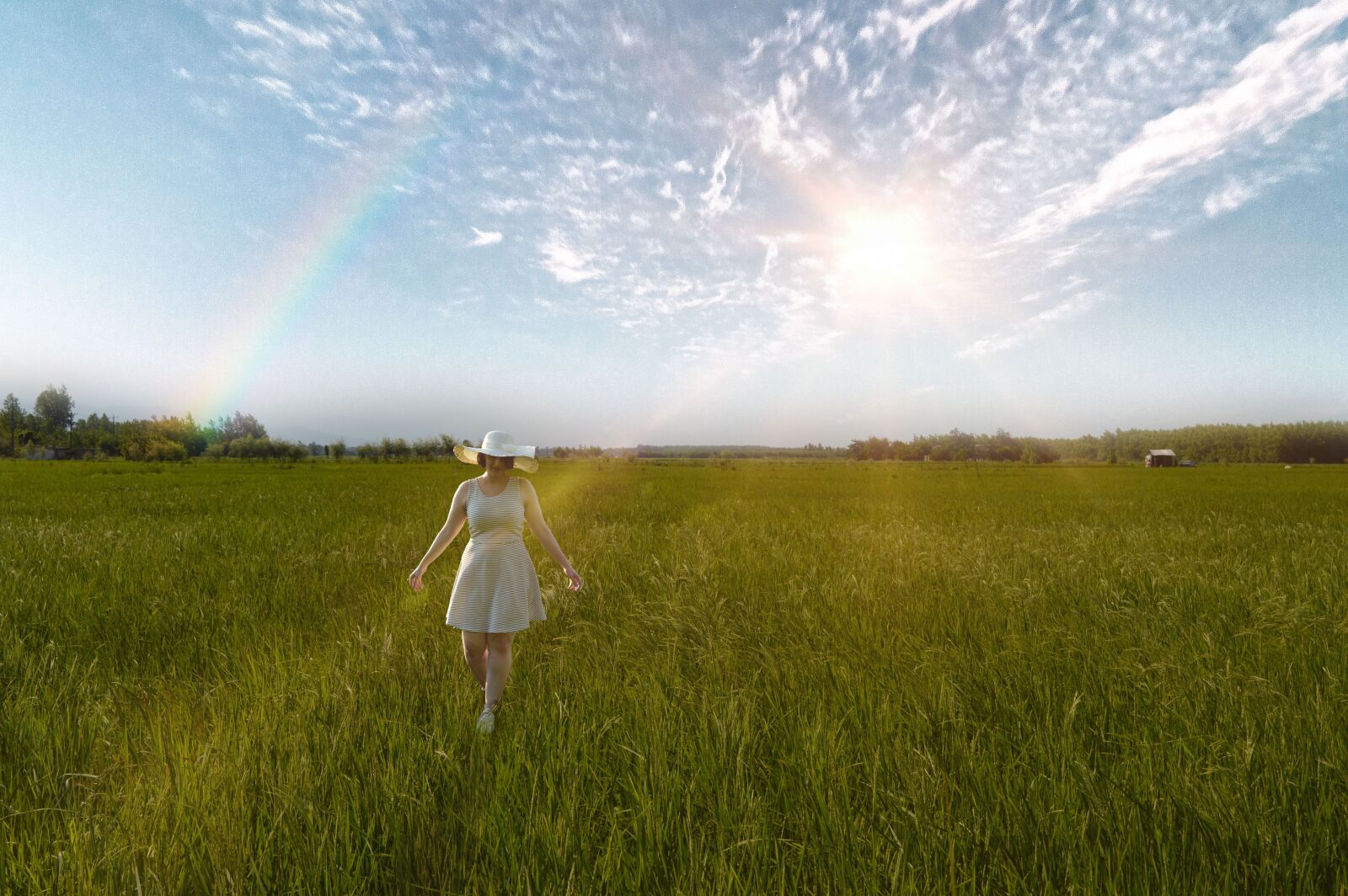 Nikon D3200 sample photo. Land, sun, girl photography