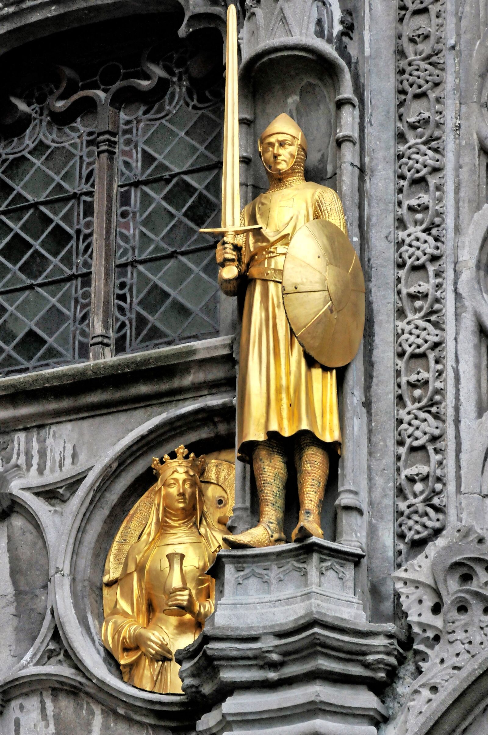 Nikon D300 sample photo. Bruges, belgium, statues photography