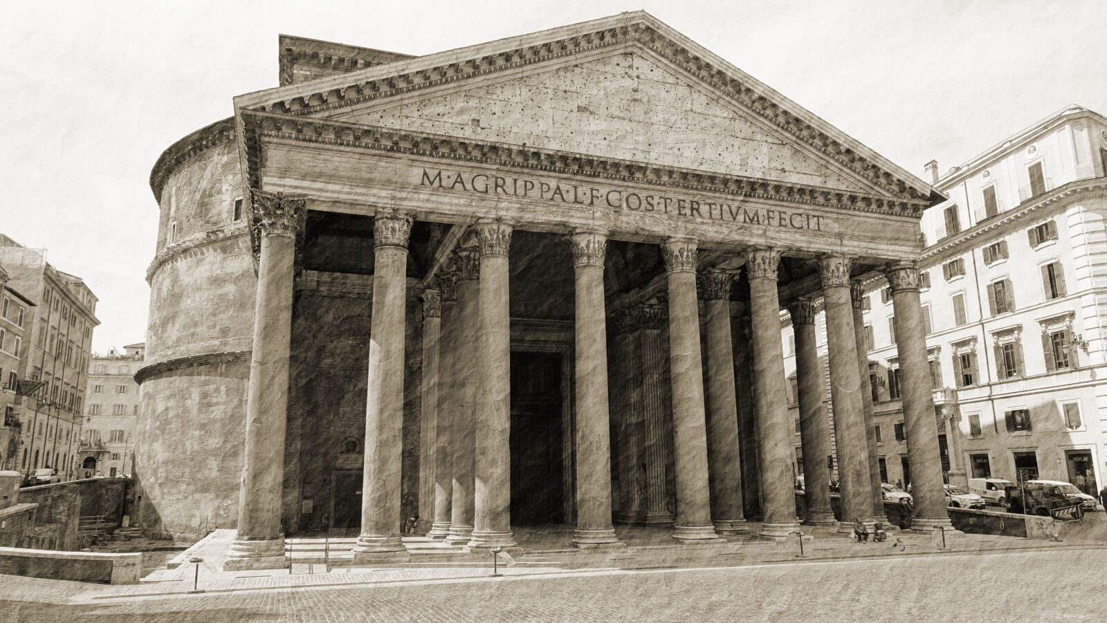 Sony Cyber-shot DSC-RX10 IV sample photo. Pantheon, rome, lockdown photography