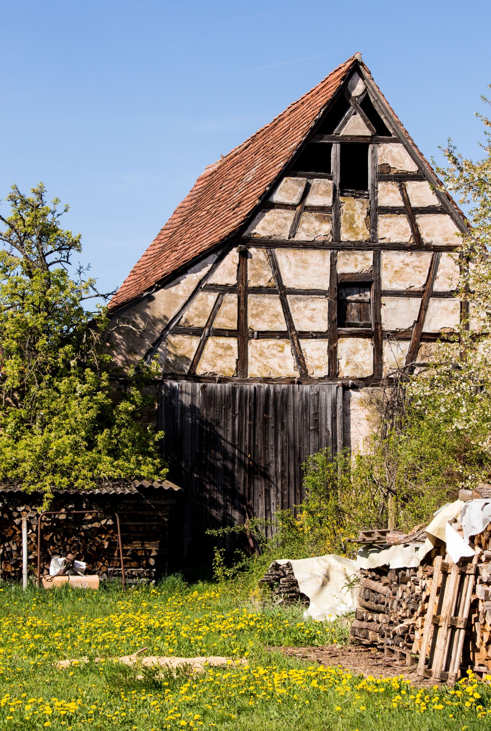 Canon EOS 700D (EOS Rebel T5i / EOS Kiss X7i) sample photo. Architecture, ammer village, truss photography
