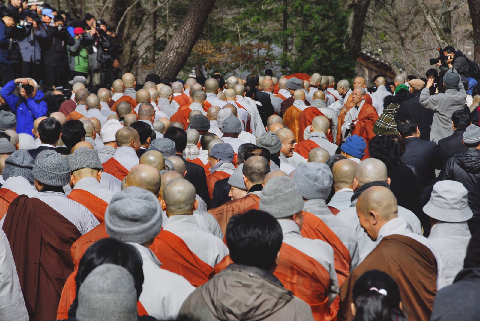 Nikon D200 sample photo. Monk cremation, buddhism, korea photography