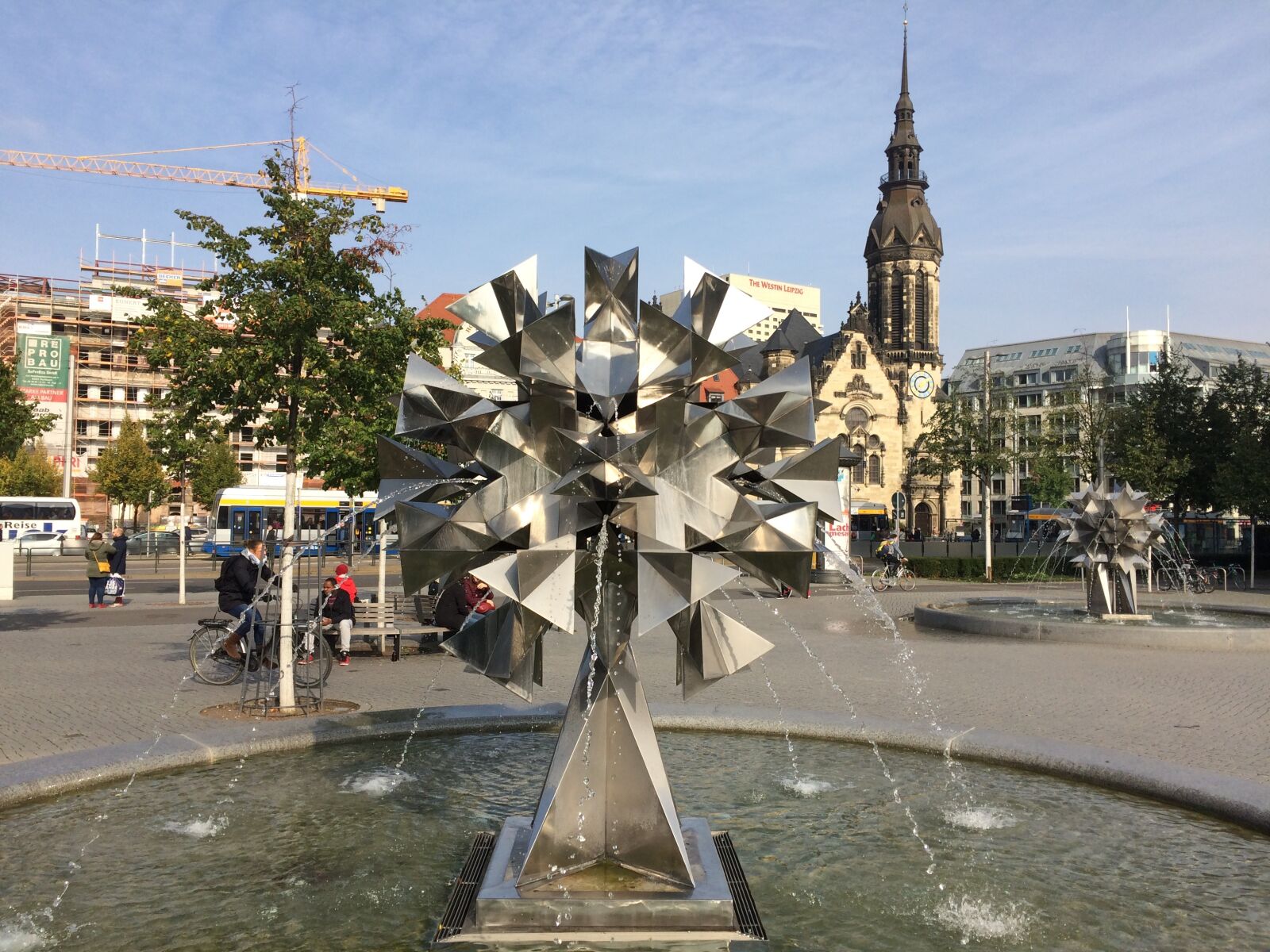 iPhone 5s back camera 4.15mm f/2.2 sample photo. Leipzig, metal flower, art photography
