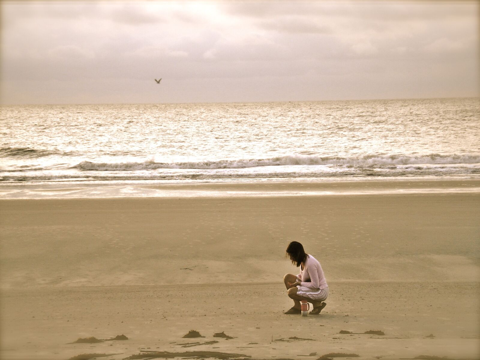 Sony DSC-W55 sample photo. Beach, sand, water, sea photography